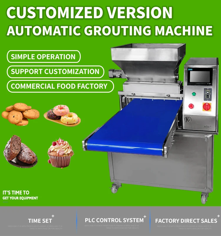 Fill Depositor Thin Mini Cutter Formatic Butter Biscuit Cookie and Snack Make Dropper Machine with Wire Cut