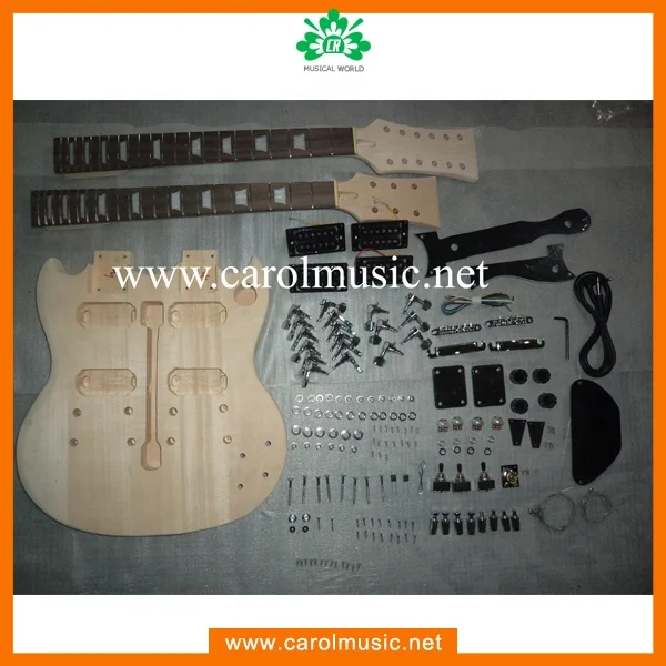 GK012 Double Neck Guitar Kit/ DIY Guitar Kit/Double Neck Guitar