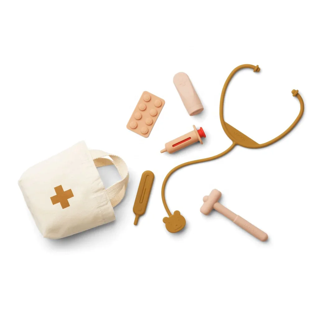 Durable Silicone Doctor Nurse  Play Set Toys,Doctor Kit for Kids,Birthday Gift for children