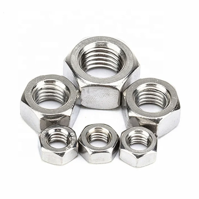 DIN 934 metric thread m1 m2 m3 m4 m5 SS hex nut