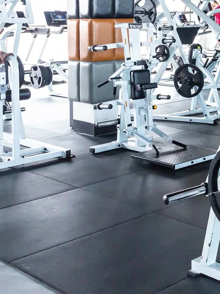 
10 mm gym center shock absorbing rubber with EPDM Granules flooring 