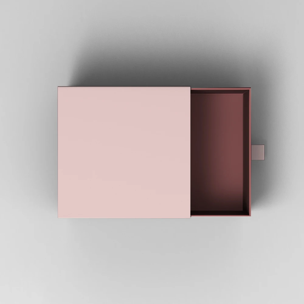 Wholesale Luxury Paper Sliding Drawer Box Custom jewelry gift necklace packaging box rigid cardboard packaging