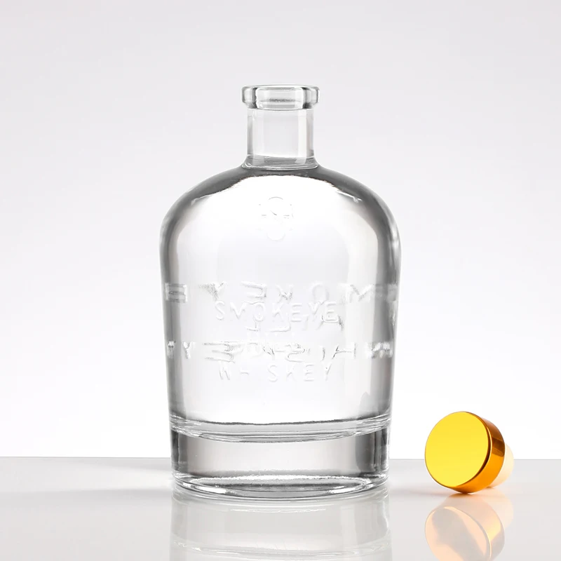 Hot Sale Luxury Whiskey Bottle 700ml Vodka Glass Wine Bottle Fruit Wine Bottle Manufacturer