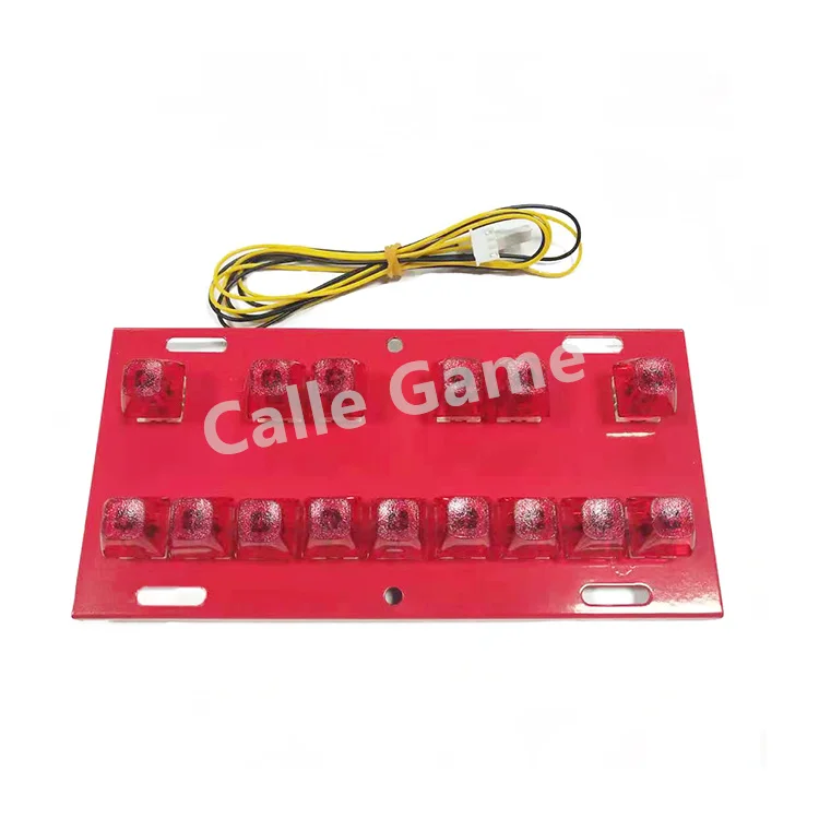 Big Type Mario Machine Mechanical Button Switch Keyboard Pikachu Tarjetas Game Machine Lighted Keyboard With 14 Keys