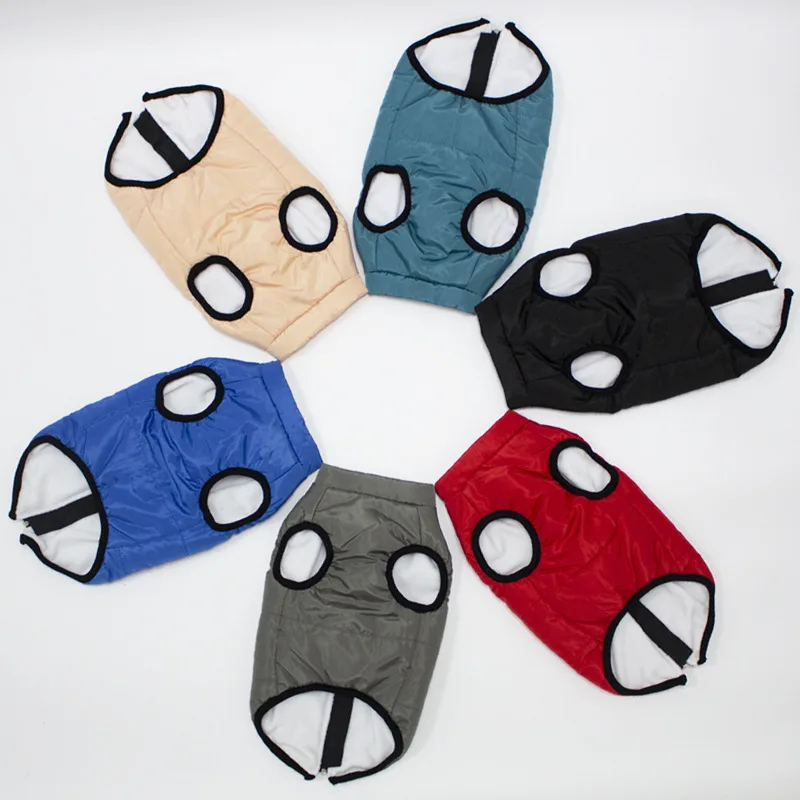 Waterproof Jacket Small Big Dogs Soft Reflective Winter Warm Fleece  pet jackets with harnass