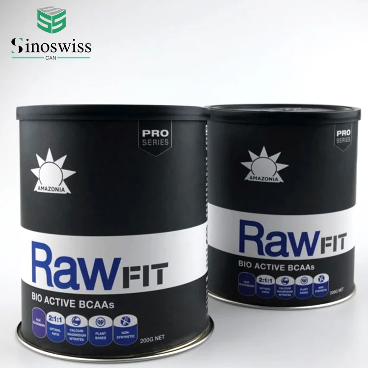 Wholesale Factory Round Cardboard Packaging Empty Coffee Cans Whey Protein Composite Can