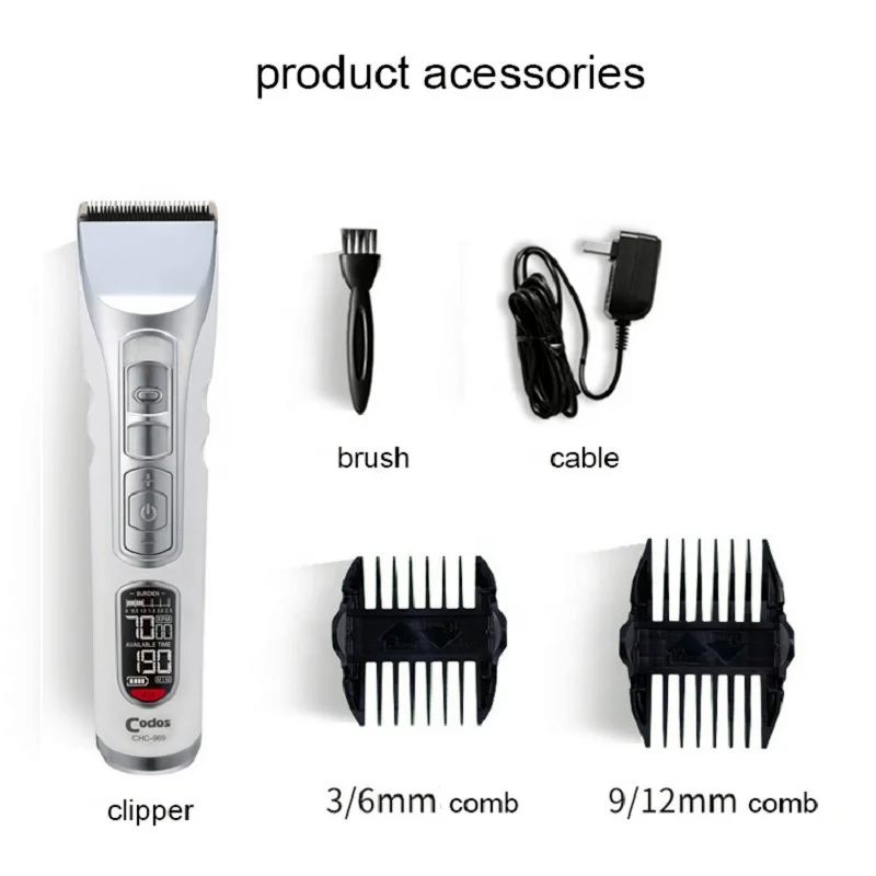 CODOS CHC-969 Professional Electric Adjustable blade hair cut machine original Hair Clipper manufacturer