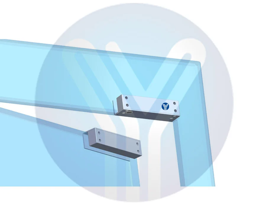 Electric Bolt Lock For Fully Frameless Glass Door YB-500U(LED)