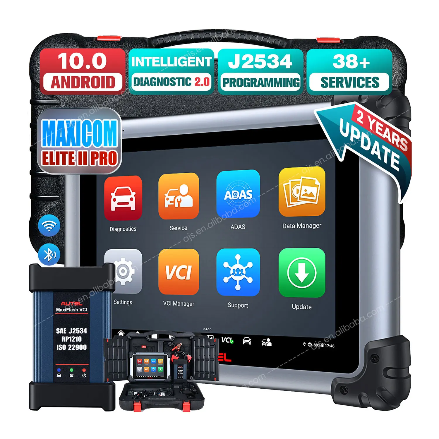 Autel MaxiSys Elite II 2 Pro elite2 mk908pro ms908s ms908 J2534 ECU programming full system car diagnostic tool Scanner