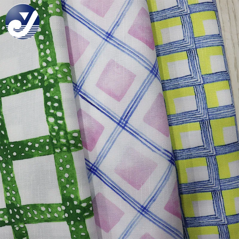 China Wholesale Ready Goods Multi-color 100% Pure Linen Hemp Slub Fabric For Clothing And Home Textile