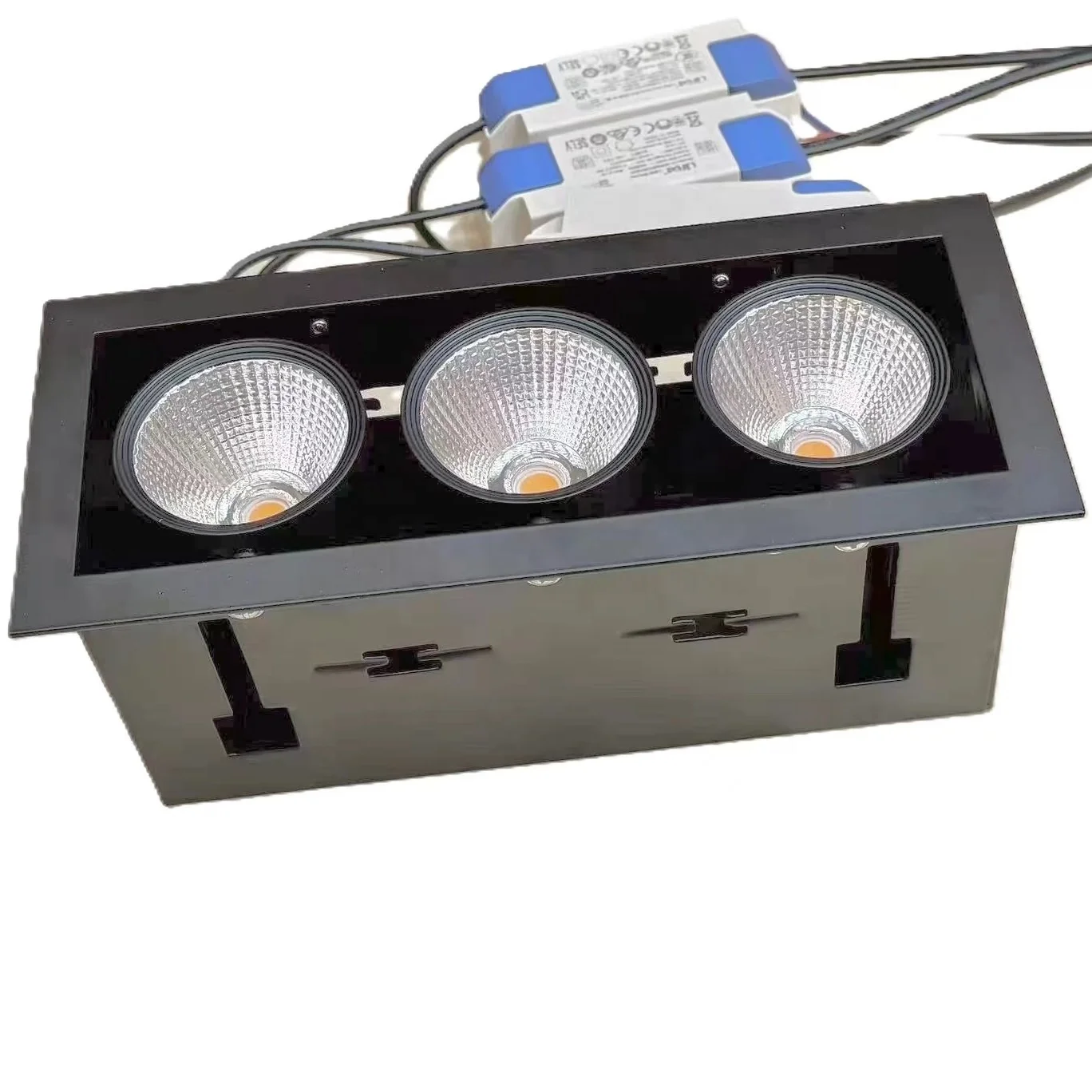 Двойной 7w 12w cob светодиодный энергосберегающий утопленный downlight квадратный