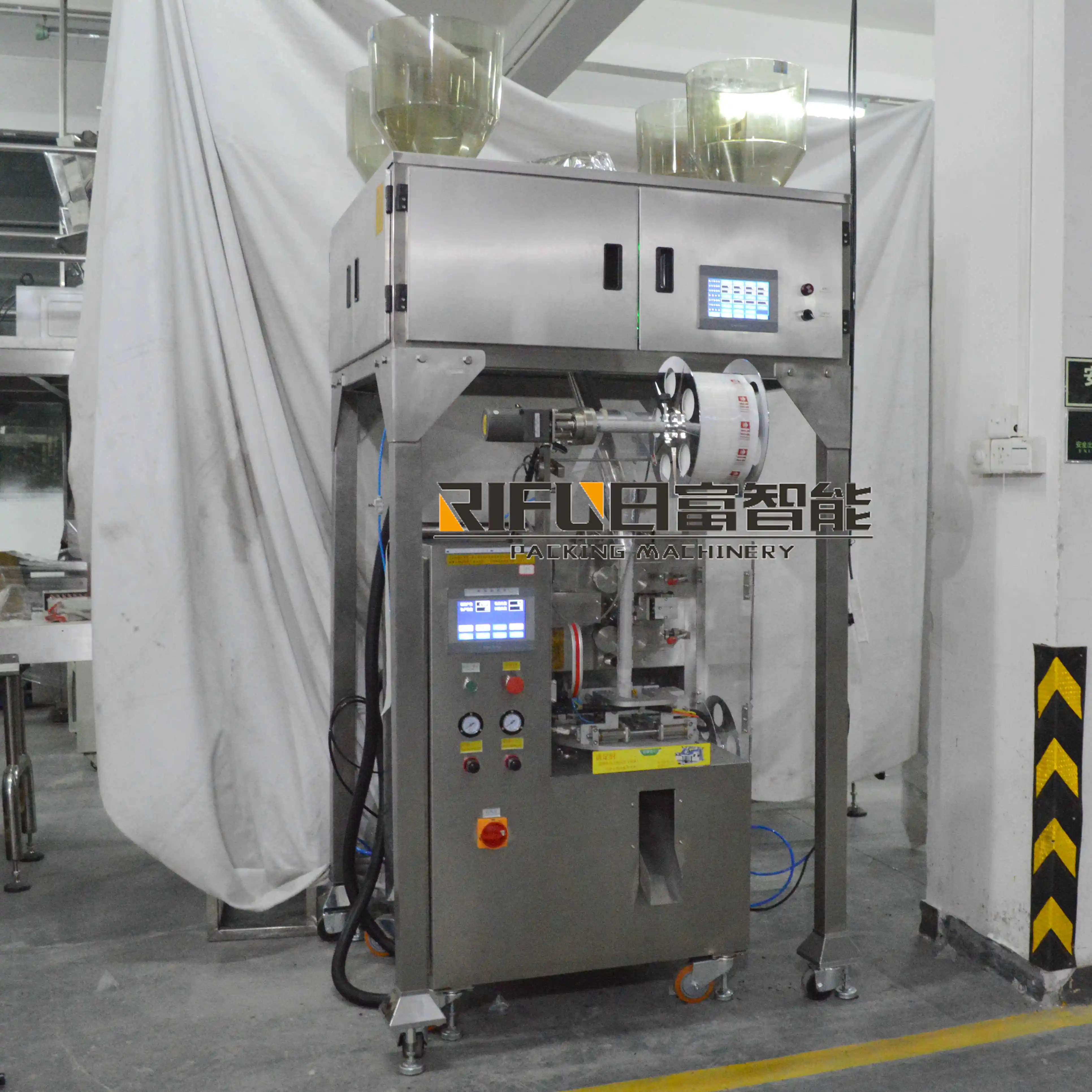 High quality pyramidal black green tea bagging vertical inner triangle tea bag packing machines