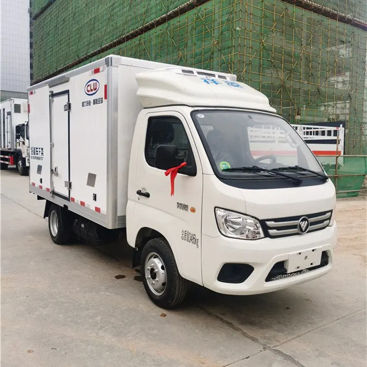 4.2m refrigerated truck blue brand frozen goods Jiangnan refrigerated trailer cool room freezer
