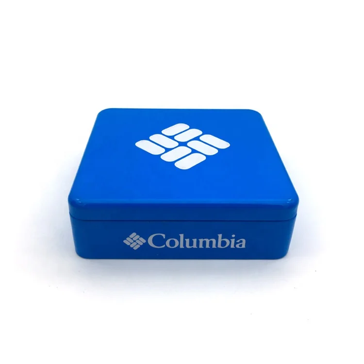 square metal tin box for wallet