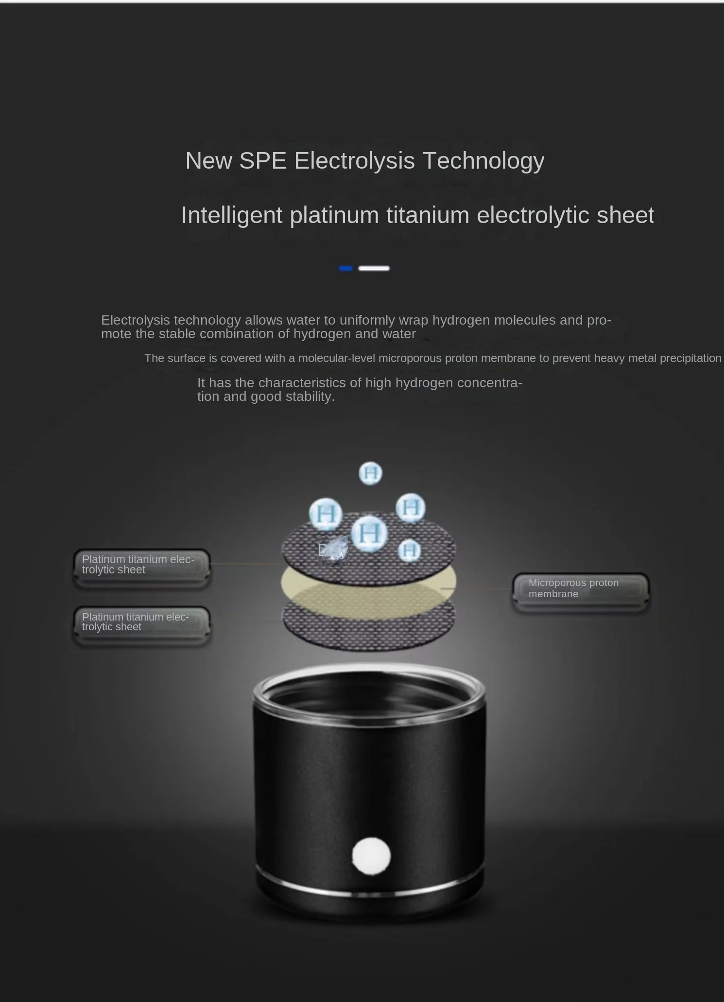 Customizable Logo 200ml USB Rechargeable Portable Water Generator Bottle Ion Electrolysis Hydrogen-Rich Water for Car & RV