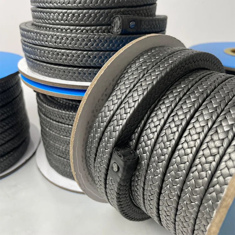 BLACK GRAPHITE PTFE GLAND PACKING FOR PUMP AND VALVE