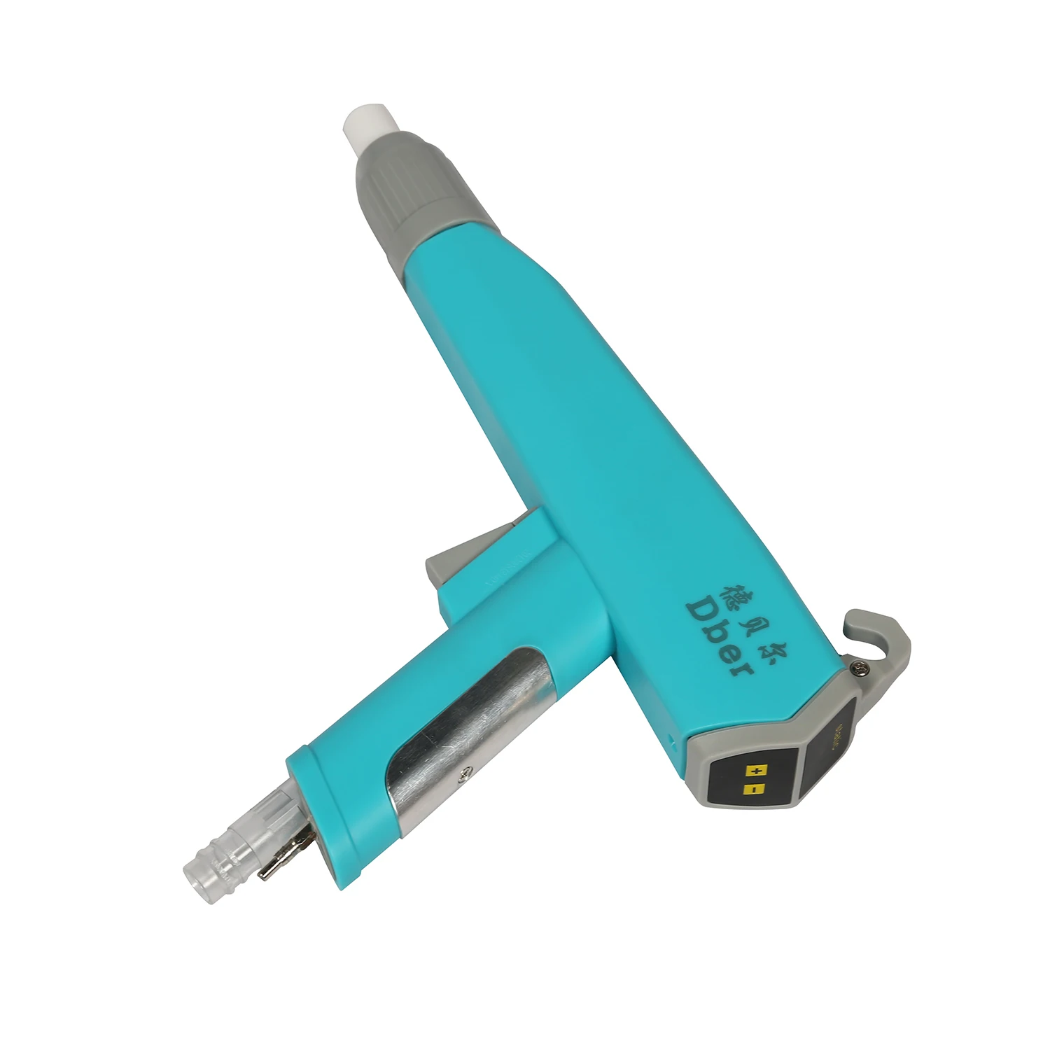 Convenient whole set manual powder coating gun with controller and hopper and trolley