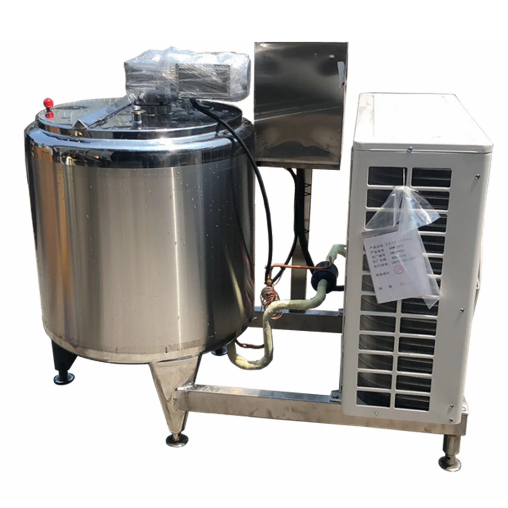 Factory high performance SS304 SS316L stainless steel milk cooling tank processing equipment