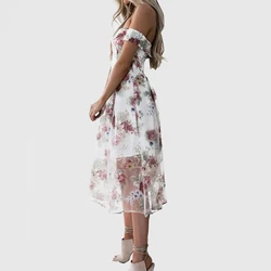 Женское облегающее пляжное платье-карандаш средней длины с цветочным принтом на заказ