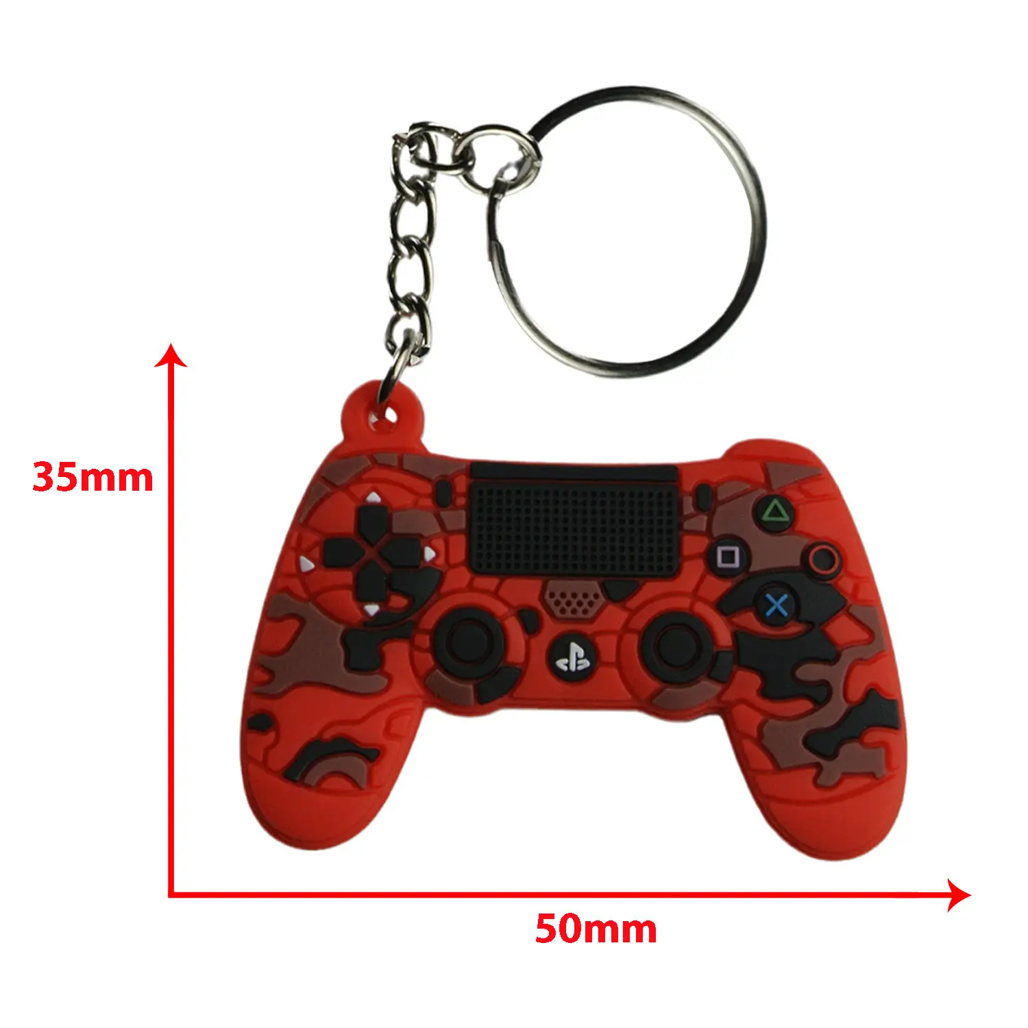 Custom pvc new keychains Individual game machine key ring mini cartoon Gamepad Joystick fit boy schoolbag trinket birthday gifts