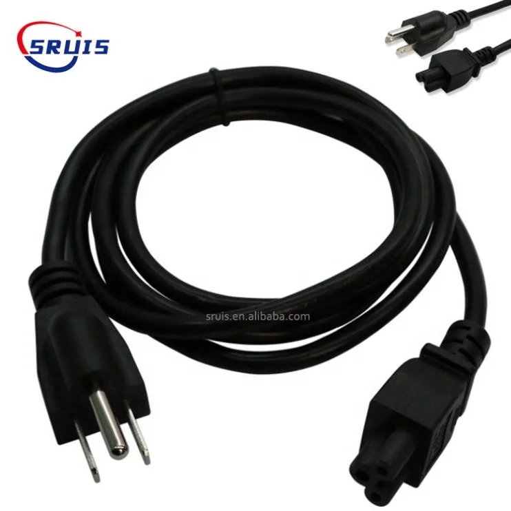 3ft 6ft 18awg polarized usa ac electrical 2 flat pin plug 110 volt figure 8 female iec320 c7 connector power cord