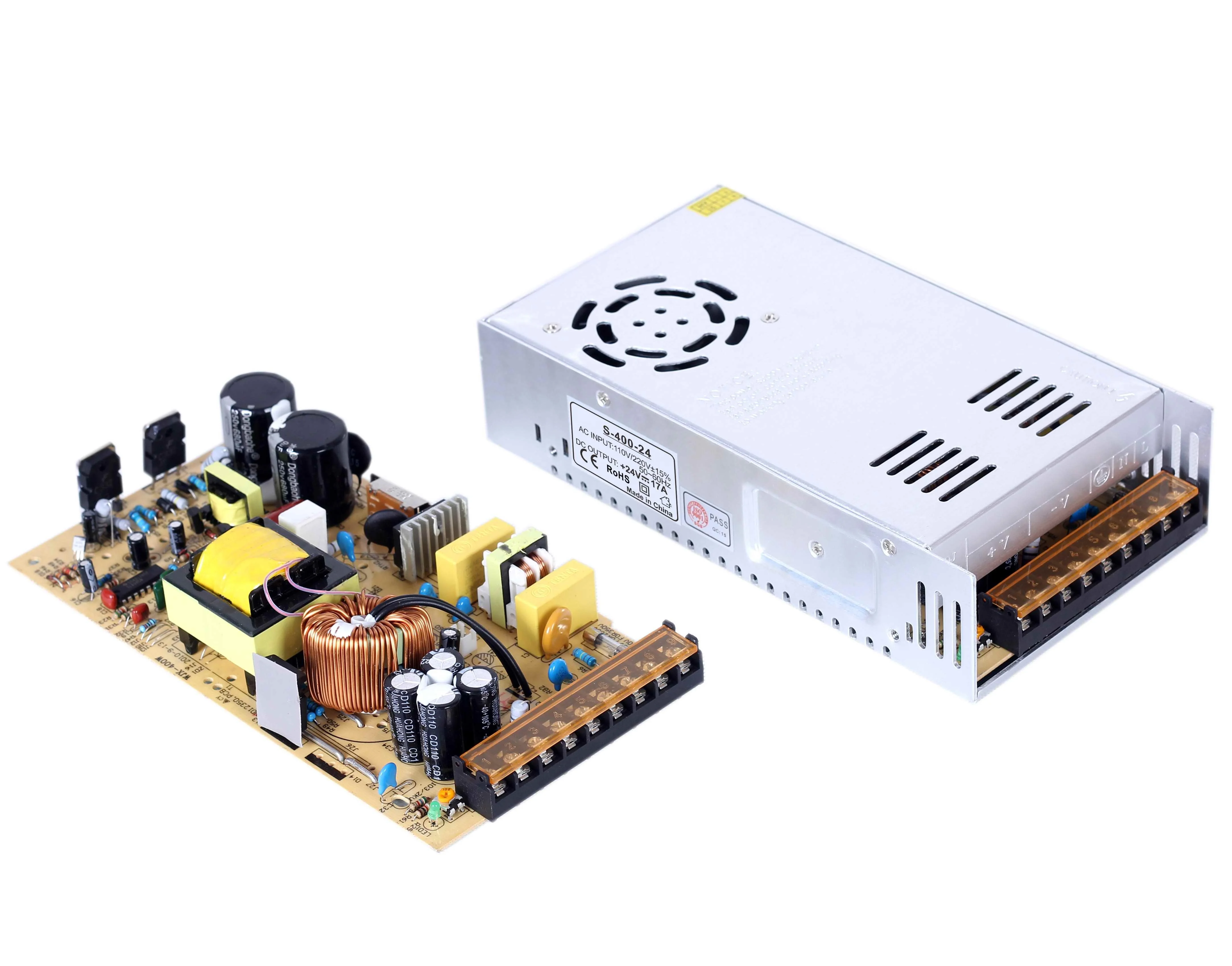 Alu Housing DC24V Square 400W Power Supply IP20 100% Full Power Output 400W LED Driver