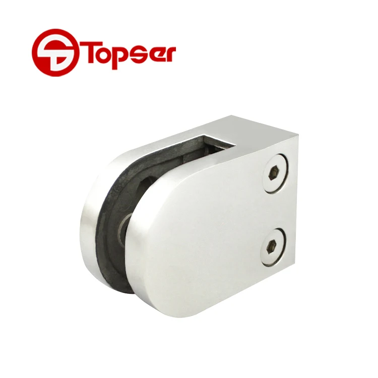 Stainless Steel 304/316 Polished Chrome Solid D Type Railing Glass Clamp