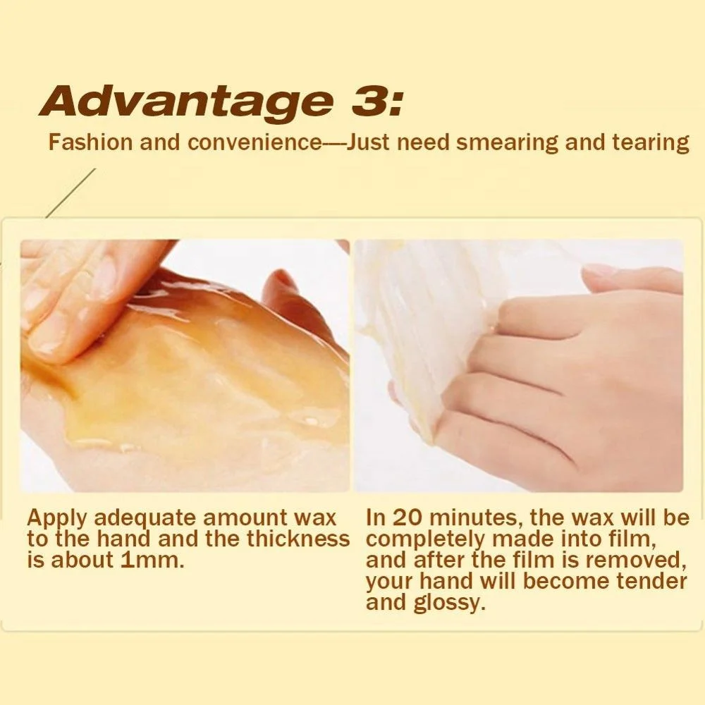 Private Label Moisturizing Peel Off Honey Hand Wax Mask Paraffin Wax For Hand