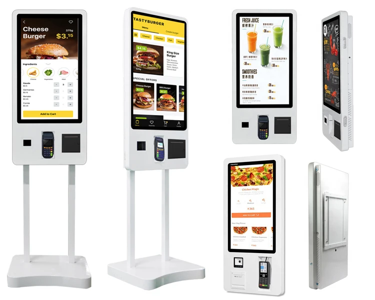Self payment Kiosk Automatic Ordering Machine self service checkout self service payment machine queue ticketing system