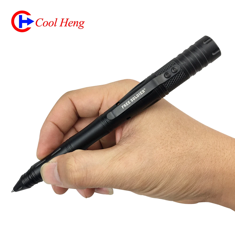 
USB Charge SOS alert self-defense pen with lights Multifunctional military police Broken windows equipment defense tactical pen 