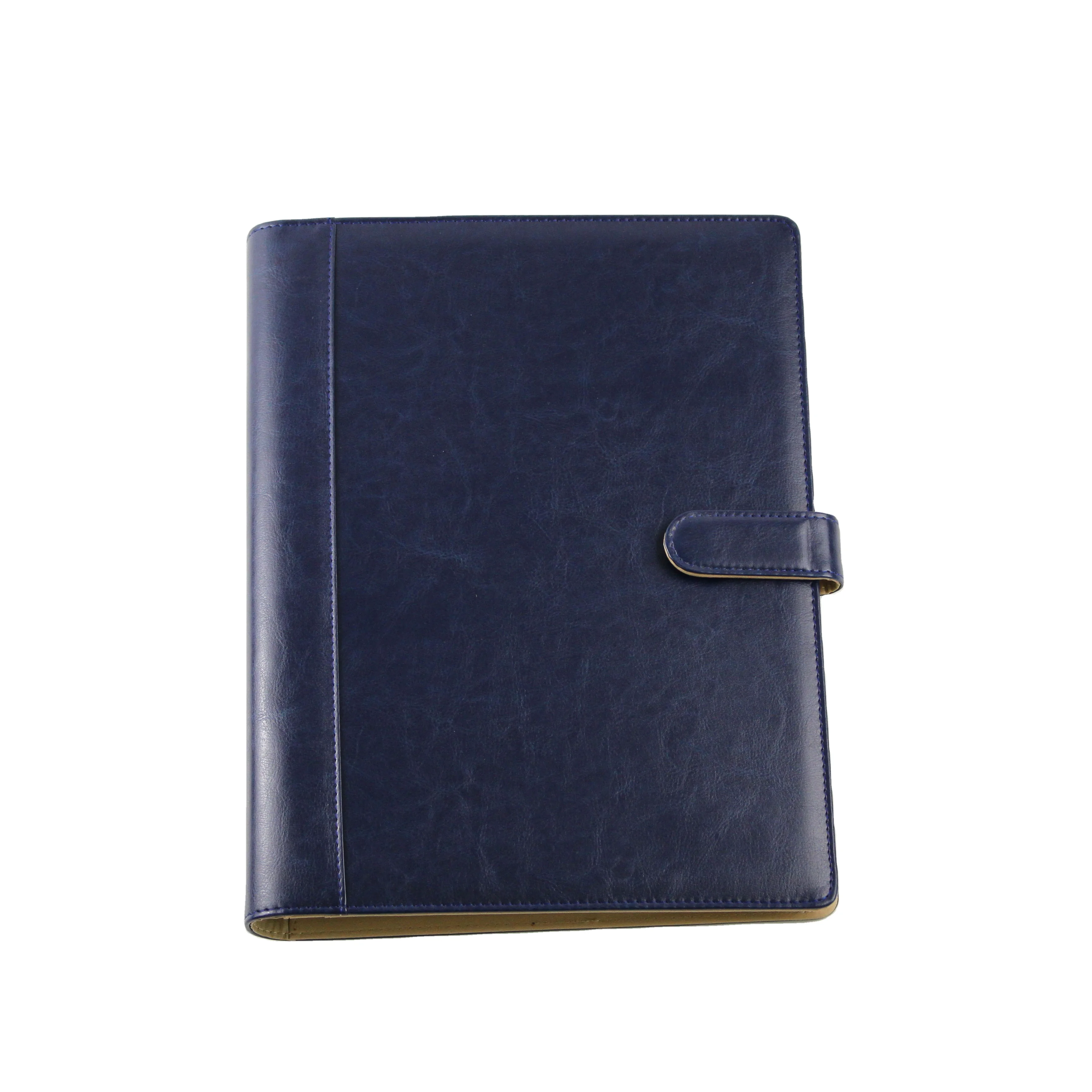 New products Leather File Folder 4 Ring Binder File Folder with ears Notepad Folder