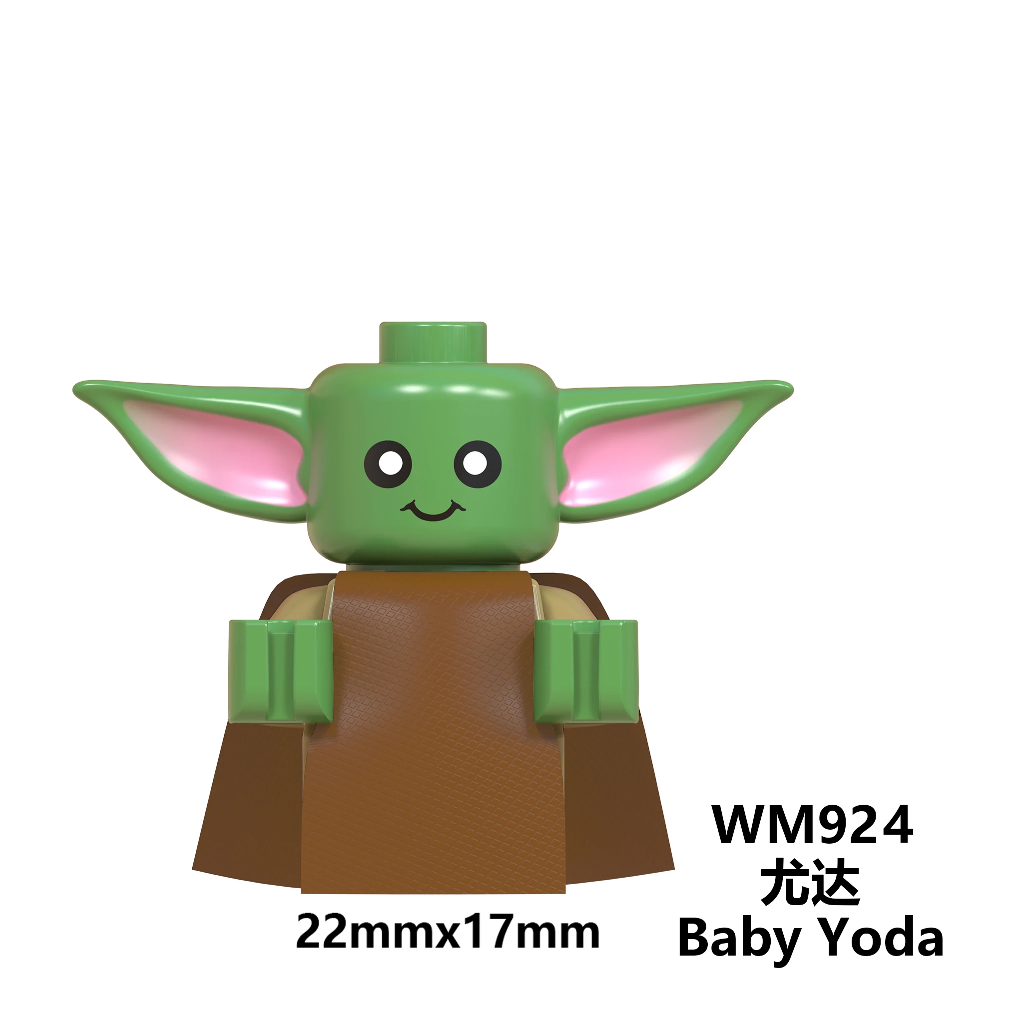 WM924 Baby Yoda Mandalorian Rey Kylo Ren Finn Palpatine Luke Skywalker Chewbacca Sith Jet Troopers Building Blocks Toys for Kids