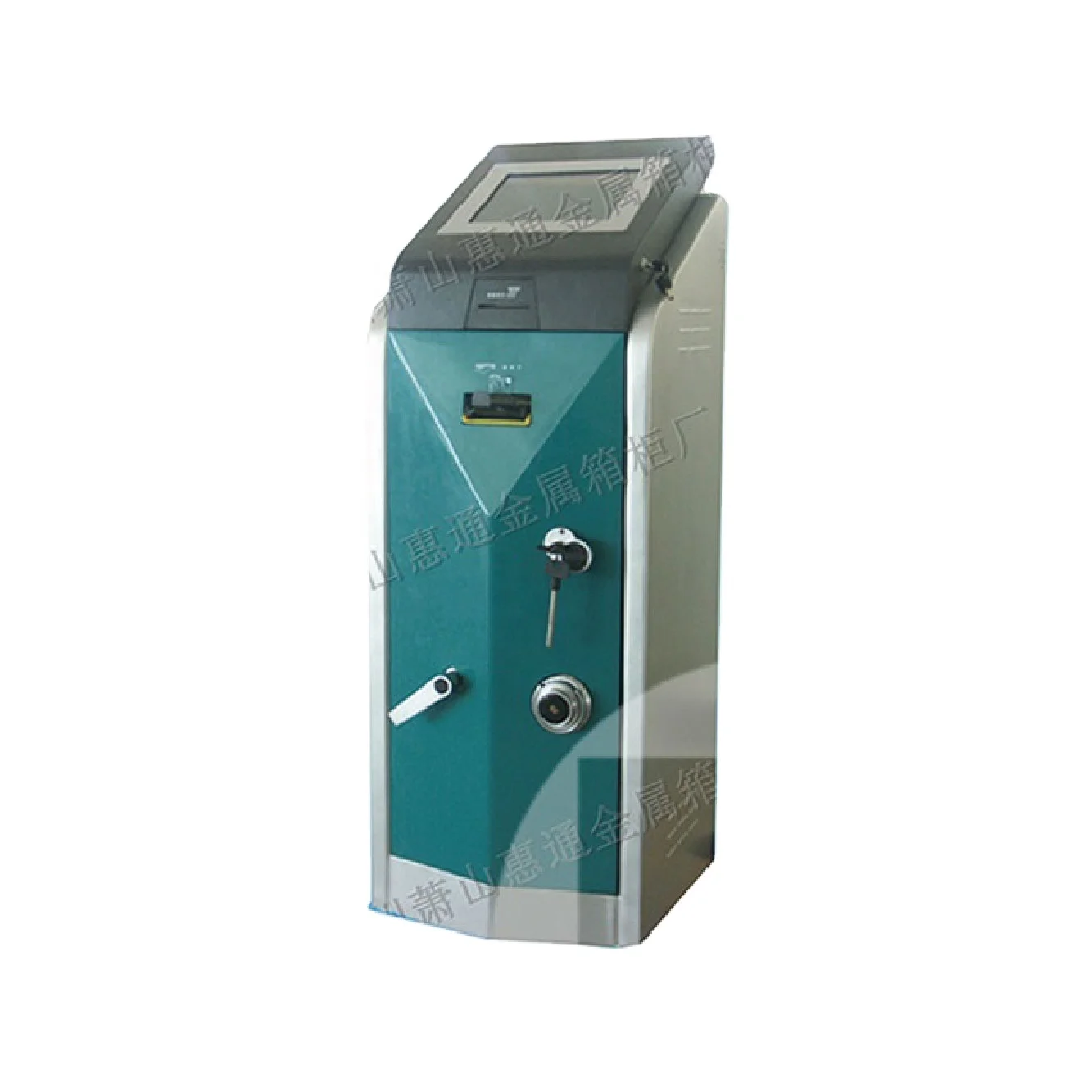 Smart self service bill payment kiosk with cash in acceptor safety box 17,19 inch touch monitor screen receipt thermal printer