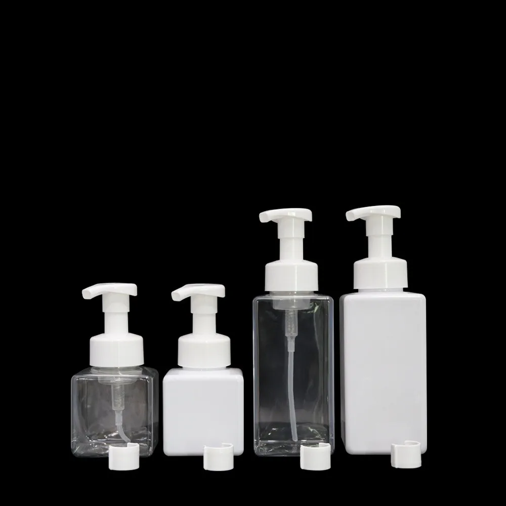 
High quality 250ml 500ml plastic PET convenient hand sanitizer foam bottle 