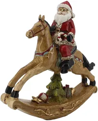 Holiday Leisure Santa and Mrs. Claus Binge Watching TV Figurine Set, 8.5 Inch, Multicolor
