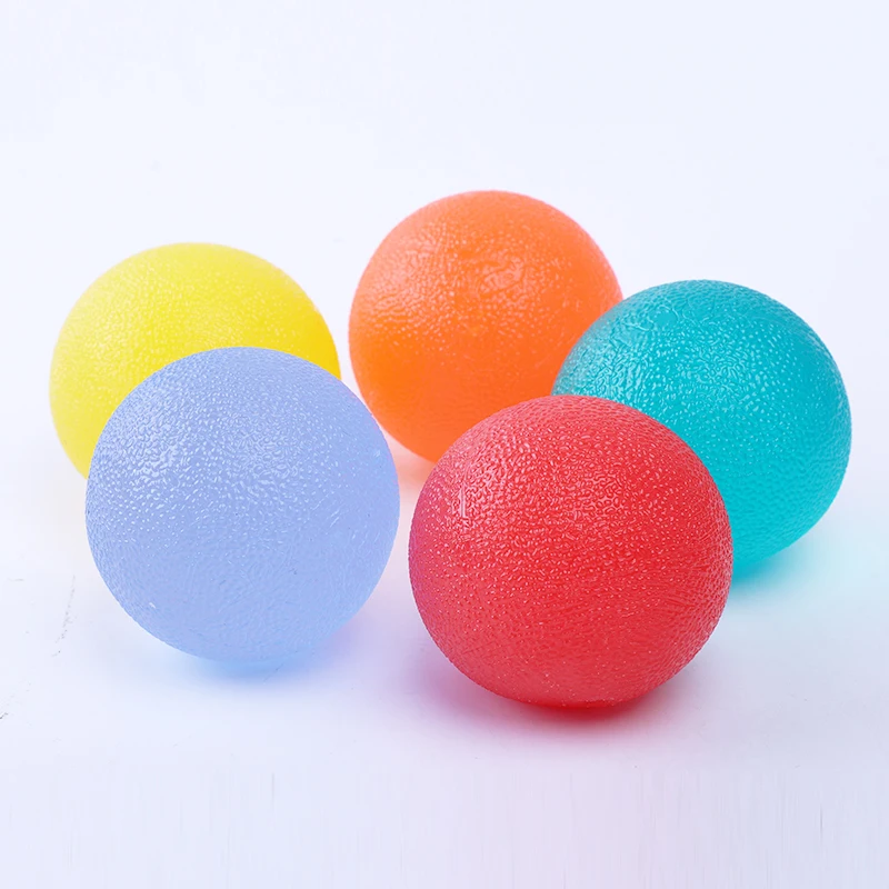 Therapy Hand Grip Ball Egg Shape Exercise TPR Hand Grip Stress Relief Ball for Adults and Kids