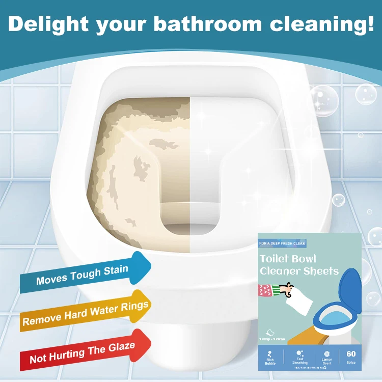 Chinese Suppliers toilet bowl cleaner disposable customized good quality toilet bowl cleaner sheet