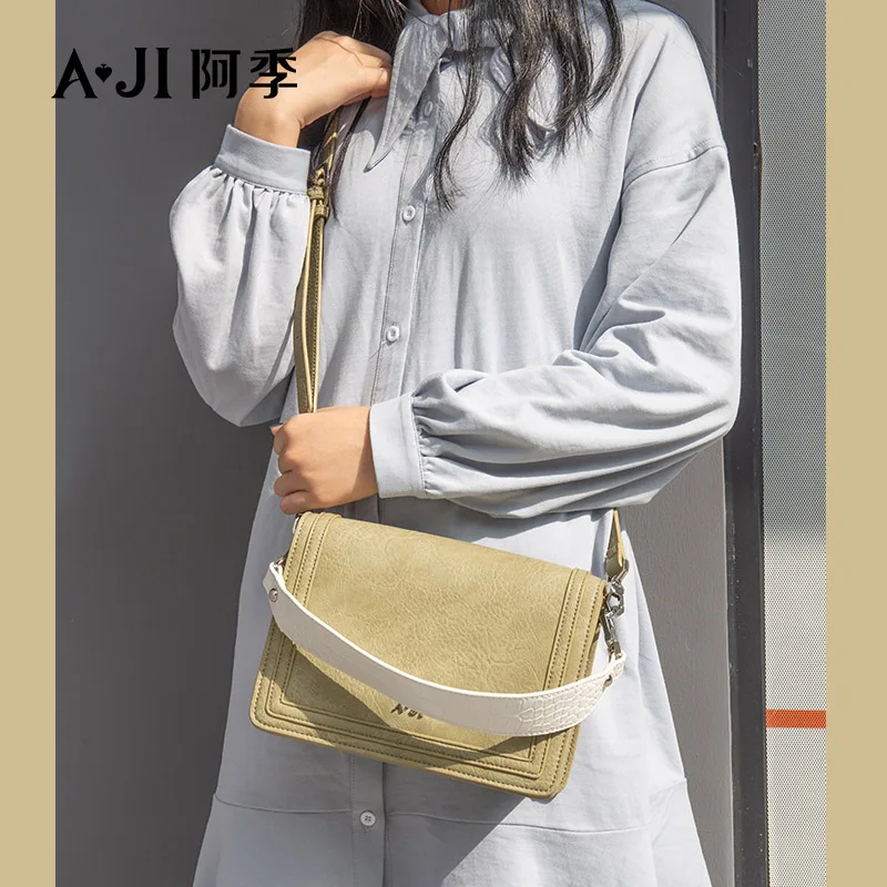 Brown popular jelly bag trendy sling bag crossbody leather handbag women sling bag