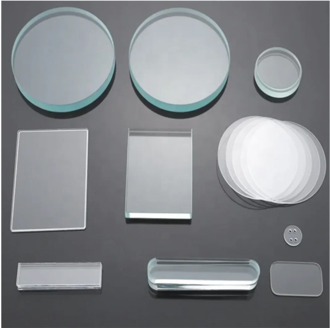 Factory Wholesale Custom High Transmistance Optical Polished Flat Borosilicate Glass Lens Borofloat BF33 For Flashlight Window