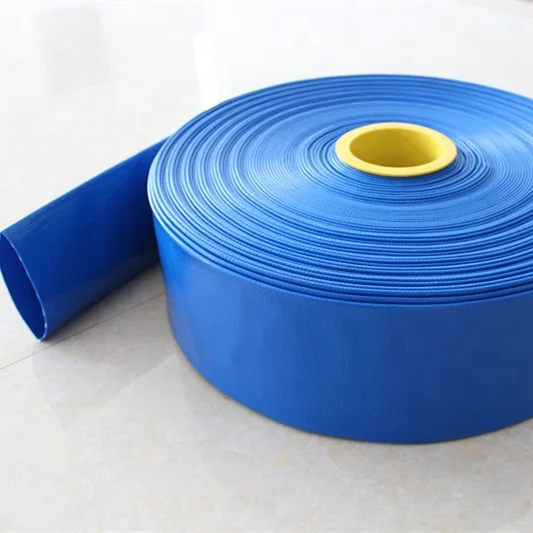 2 3 4 6 8 INCH FARM IRRIGATION WATER DISCHARGE PVC LAYFLAT HOSE PIPE PUMP POOL USED LAY FLAT HOSE