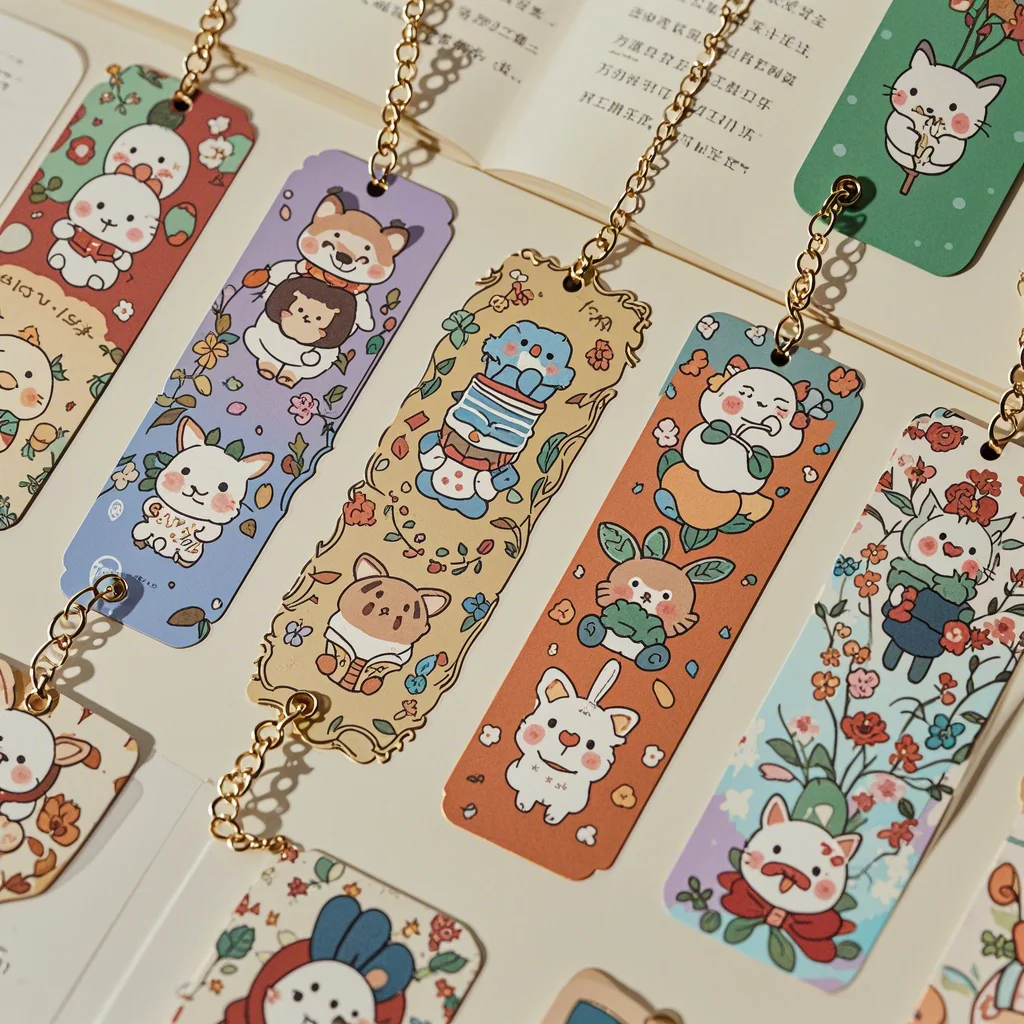 Wholesale Kawaii Hot Sale benutzer definierte Druck Lesezeichen Metal Vintage fur Kinder Bookmarks