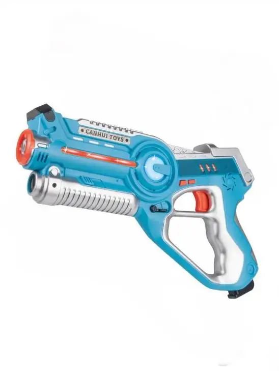 amazon hot selling shooting game electric gun toy set vests tag infrared laser gun for 4 players