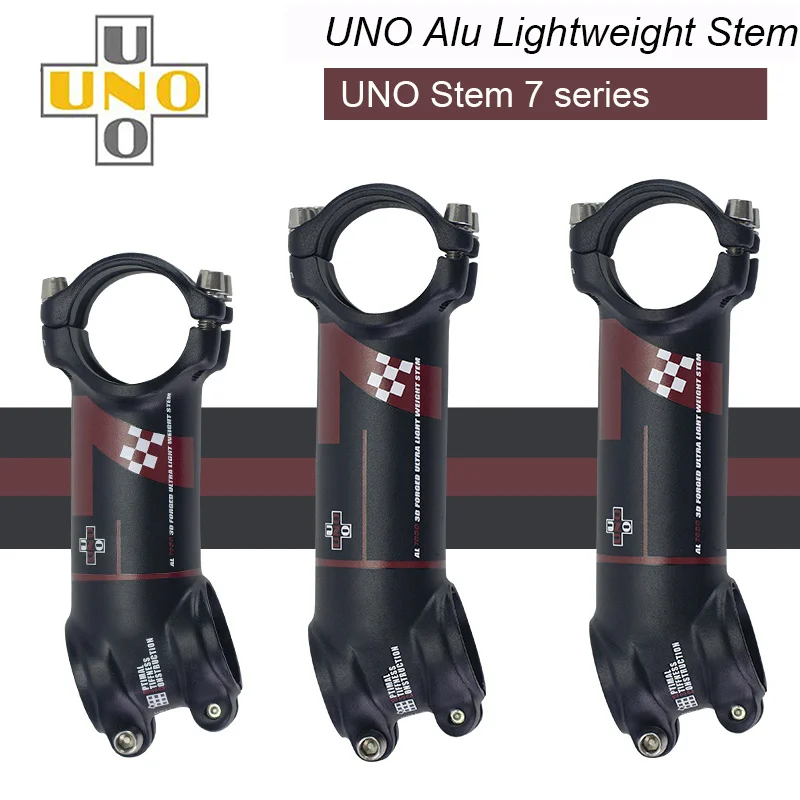 Велосипедный стержень UNO 7 MTB-7 17 градусов Kalloy ultralight Alu 7050 70 мм 80 90 100 110 120 130 велосипедный без логотипа