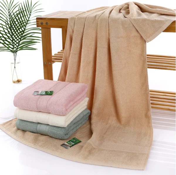 Factory price luxury soft bath towel dobby bamboo bath towel