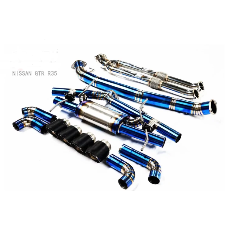 Высококачественная титановая выхлопная труба для Nissan GTR R35