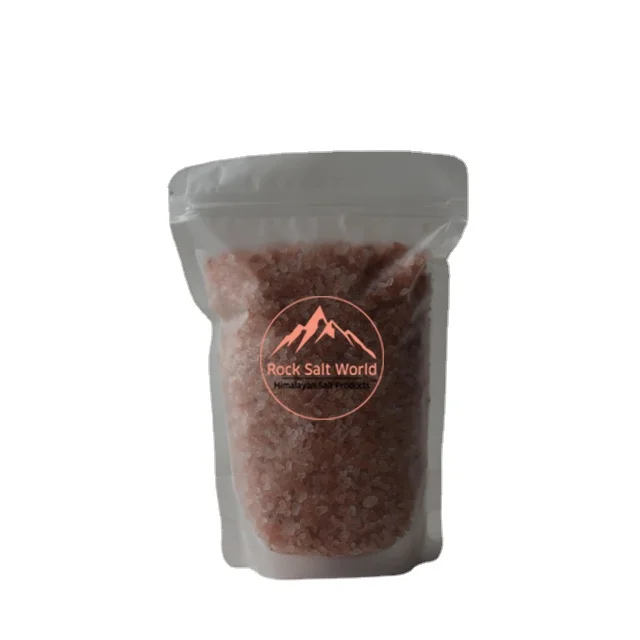 Светло-розовая натуральная съедобная горная соль в пакете 1 кг Гималайской Соли лучше всего подходит для приготовления пищи и настольной соли в изысканных зернах для еды
