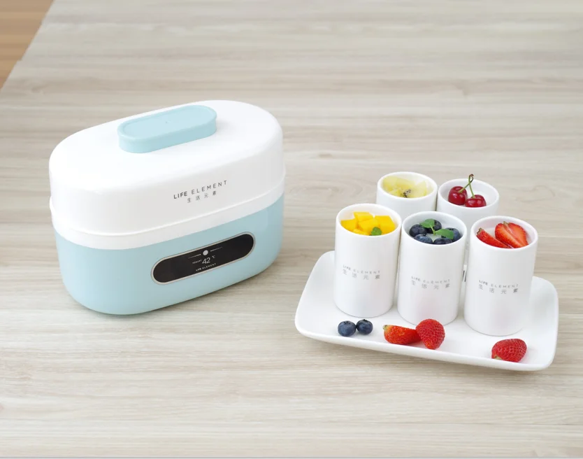 Полностью автоматическая электрическая Йогуртница с керамическими контейнерами позволяет приготовить типы йогурта