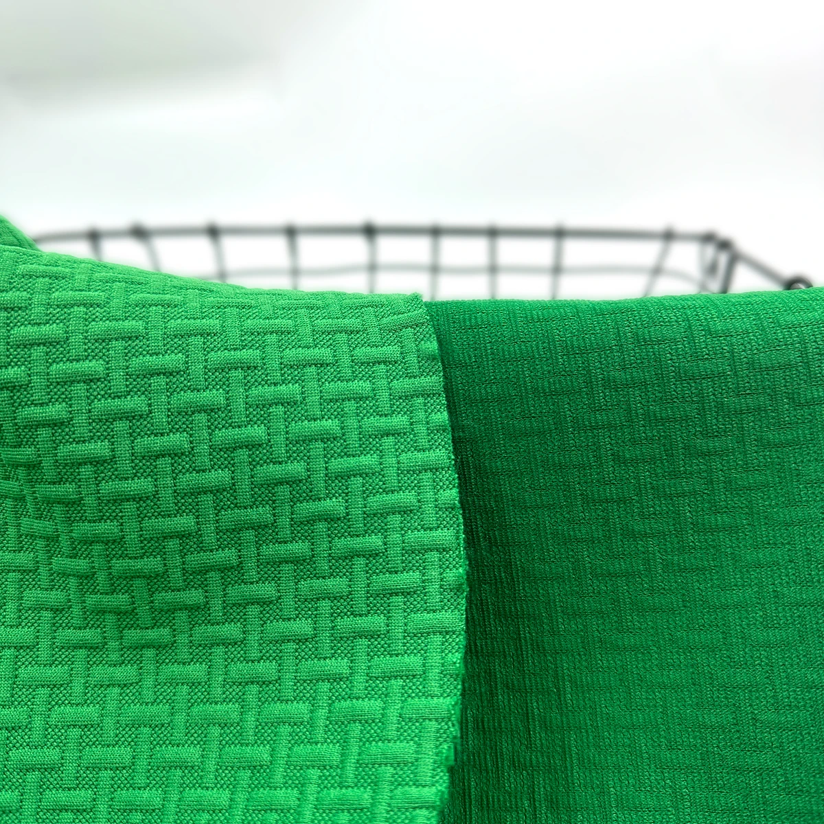 Knit Polyester Spandex Quilted Home Textile Fabric High Elasticity Knitted Jacquard Fabric For Clothes