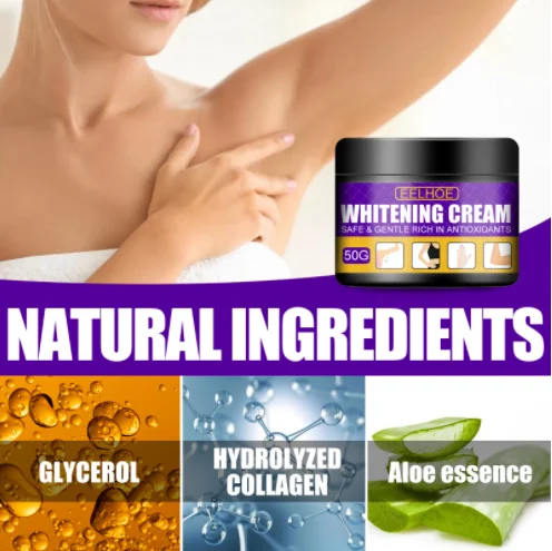 Высококачественный отбеливающий крем с темными коленями и локтями