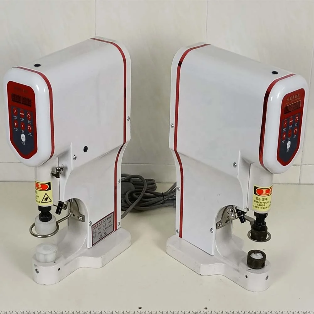 Foot Press Semi-Automatic Eyelet Attaching Machine Hole Punching Machine Metal Snap Button Riveting Machine